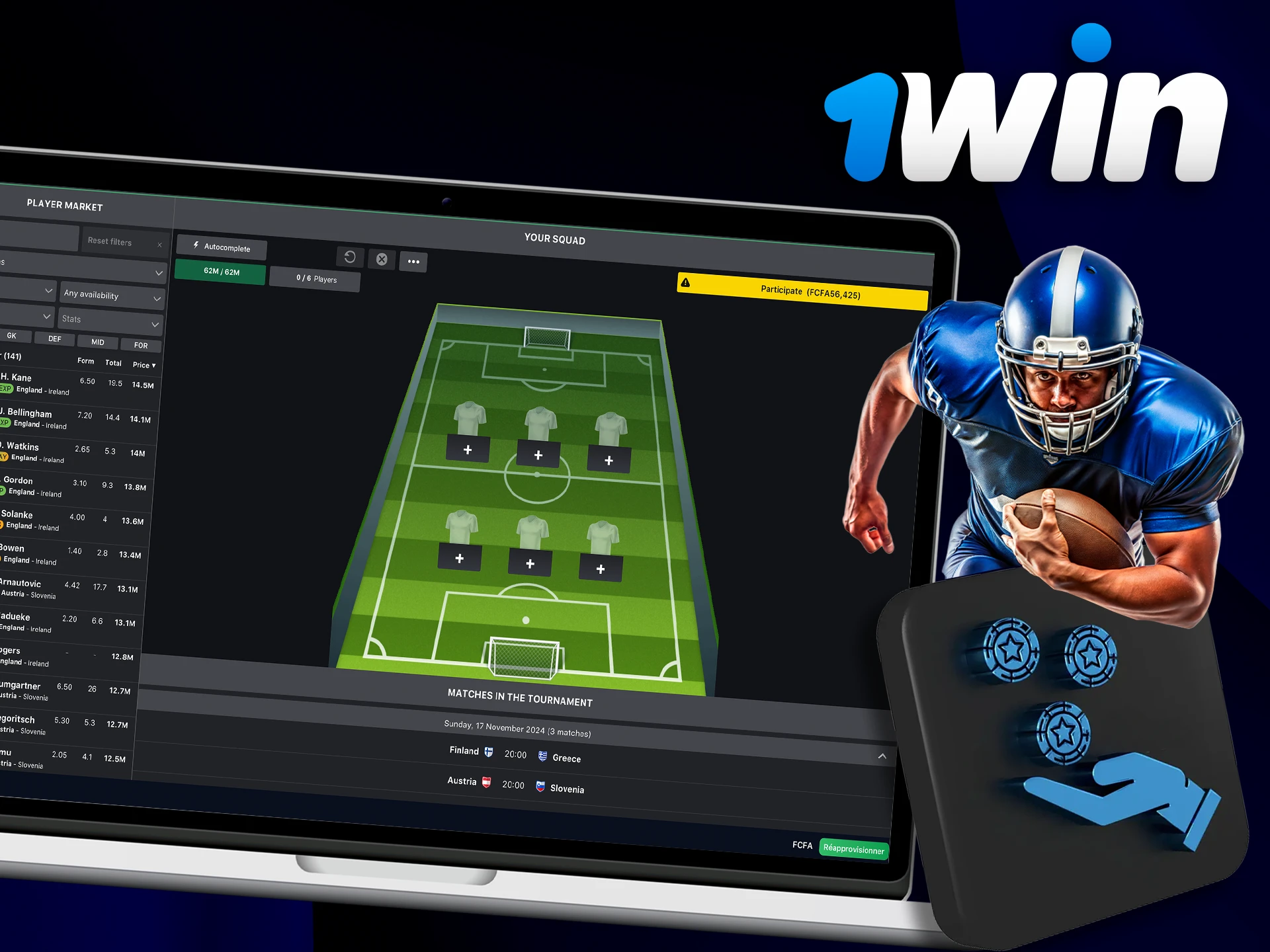 Découvrez comment commencer à parier sur Sport Fantastique avec 1Win.