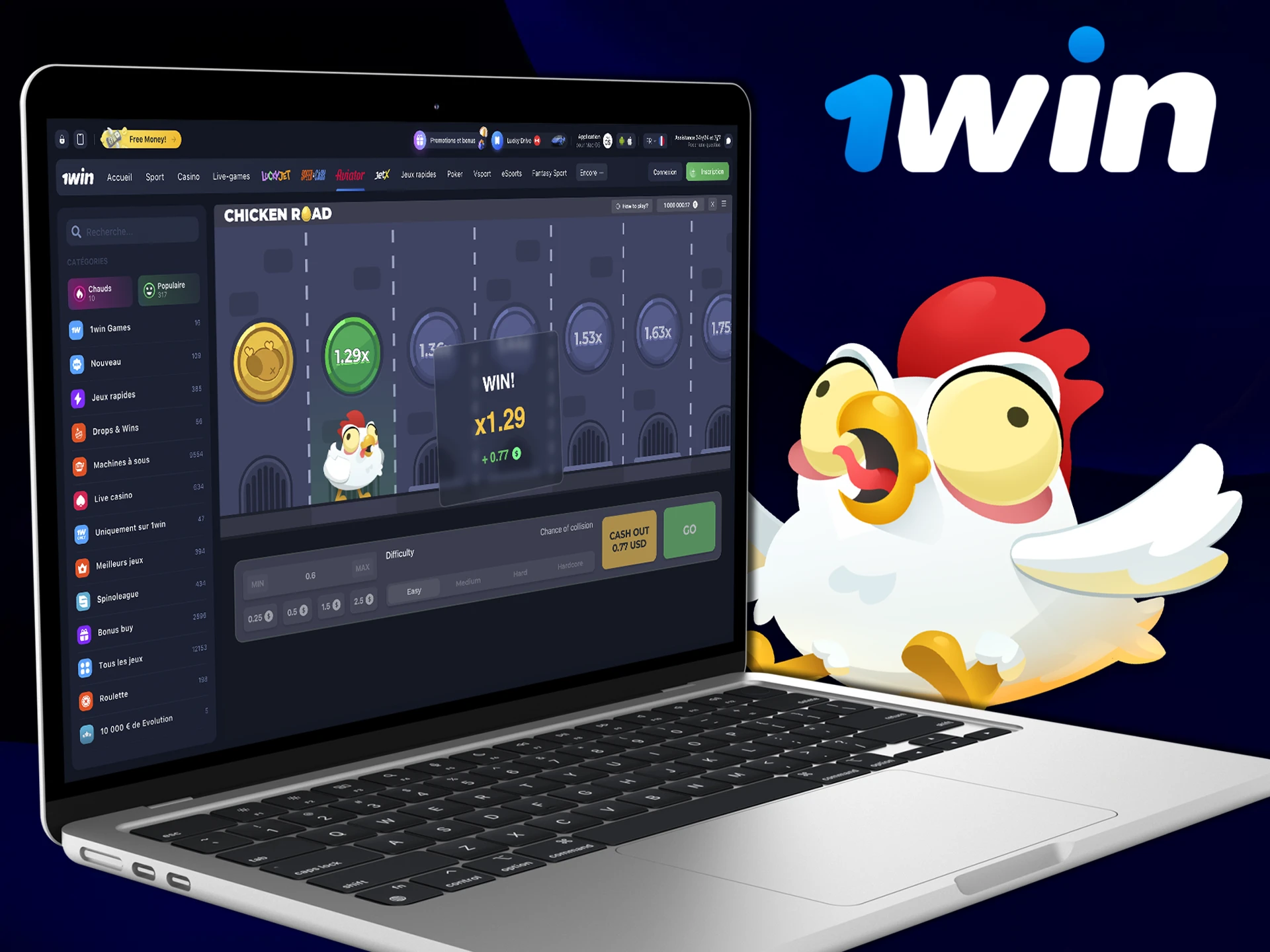 Essayez le jeu de démonstration Chicken Road sur 1win Casino pour acquérir une expérience précieuse et gagner en confiance.