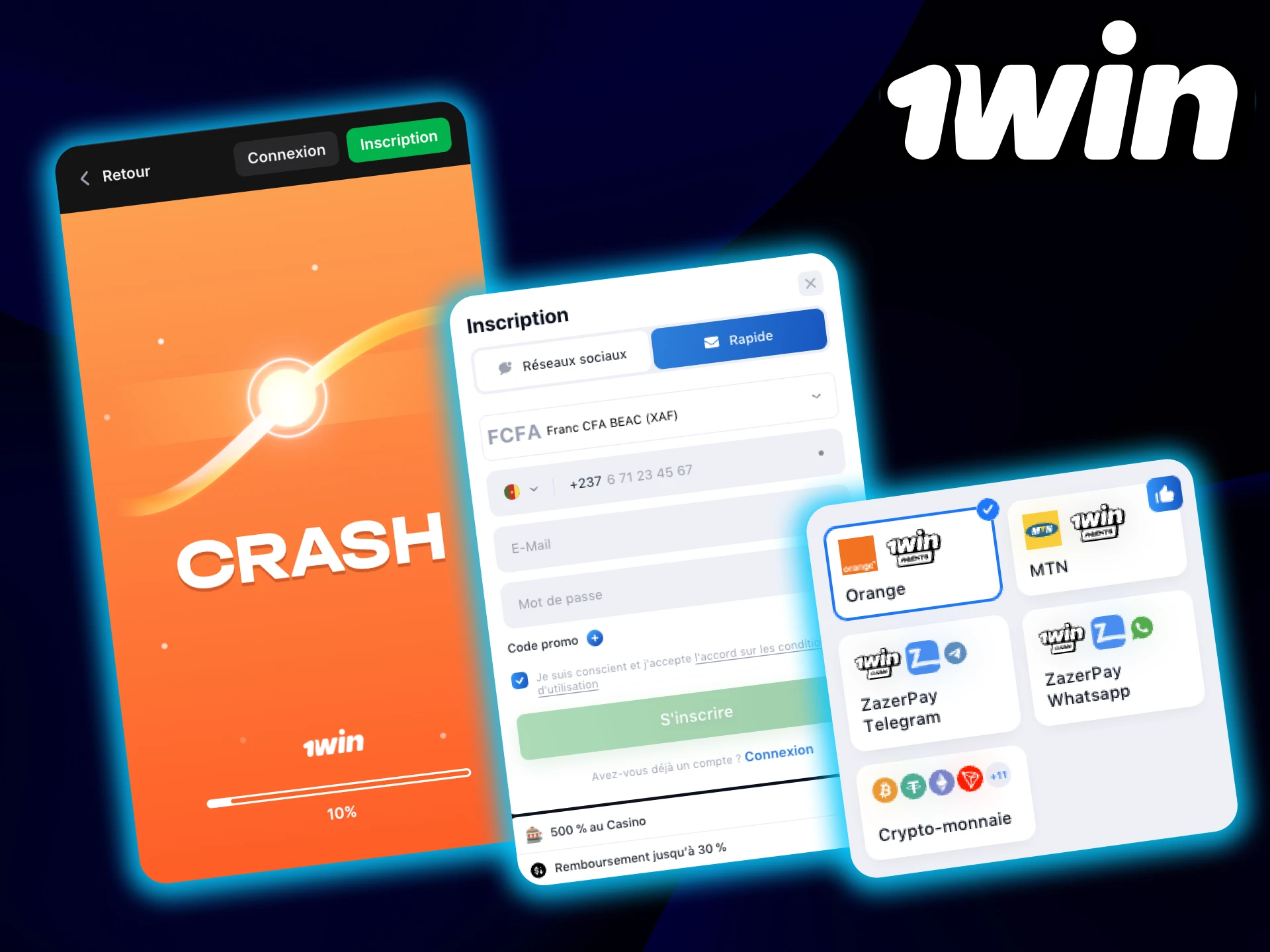 Découvrez comment jouer à Crash sur le site officiel de 1Win.