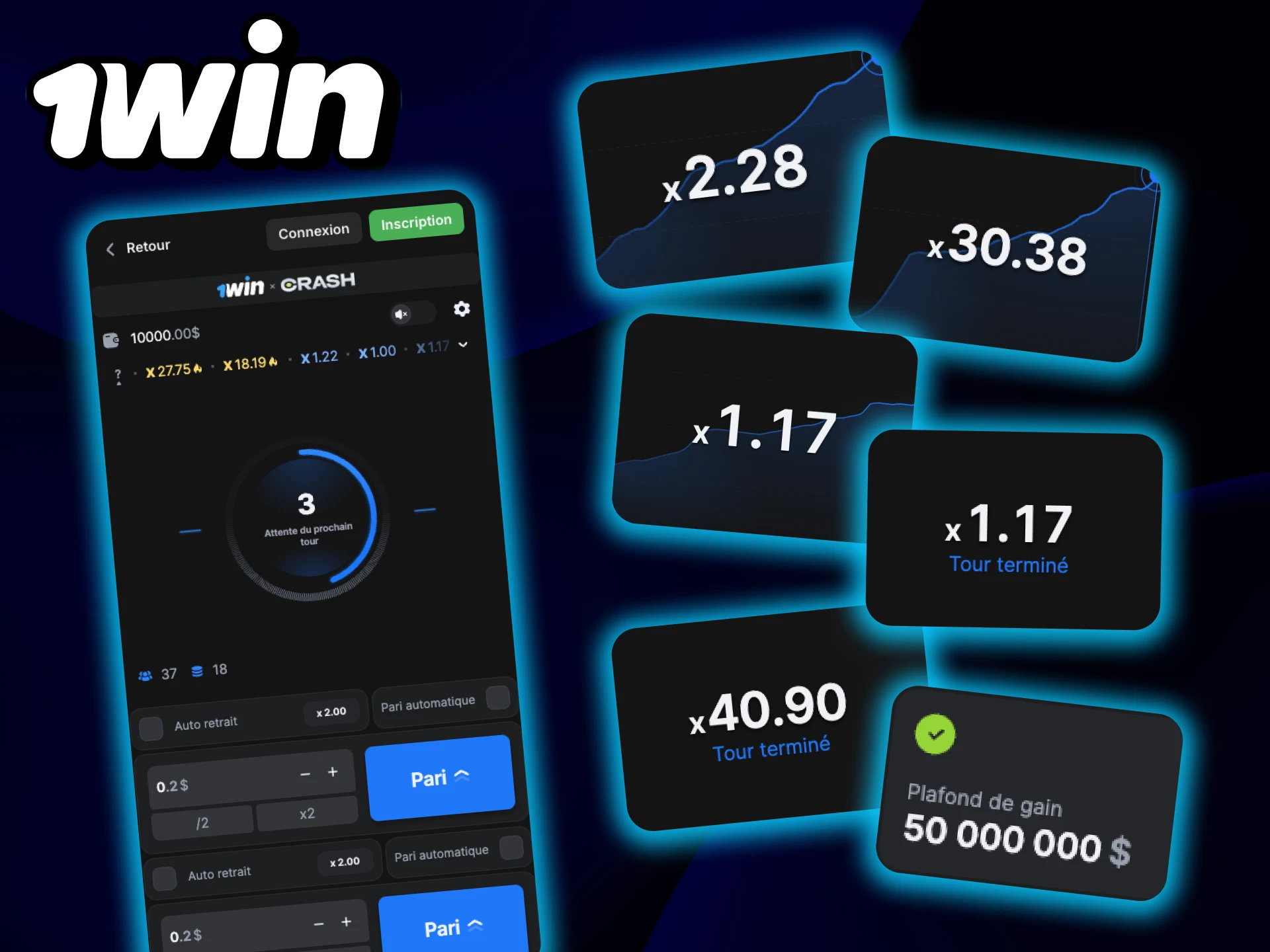 Découvrez les meilleures stratégies pour gagner à Crash dans le casino 1Win.