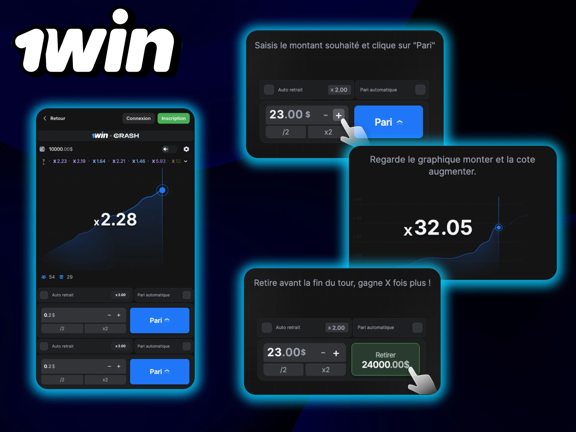 Découvrez les règles du jeu Crash sur 1Win.