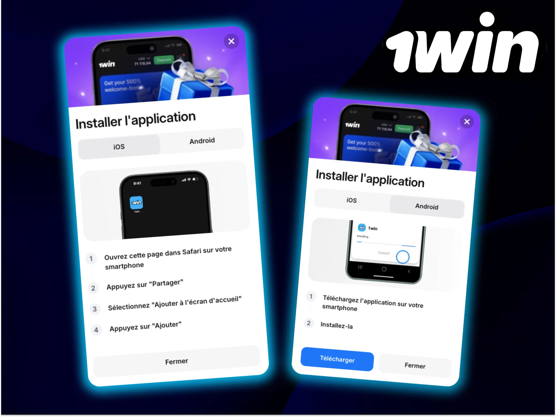 Jouez à Mines dans l'application 1Win.
