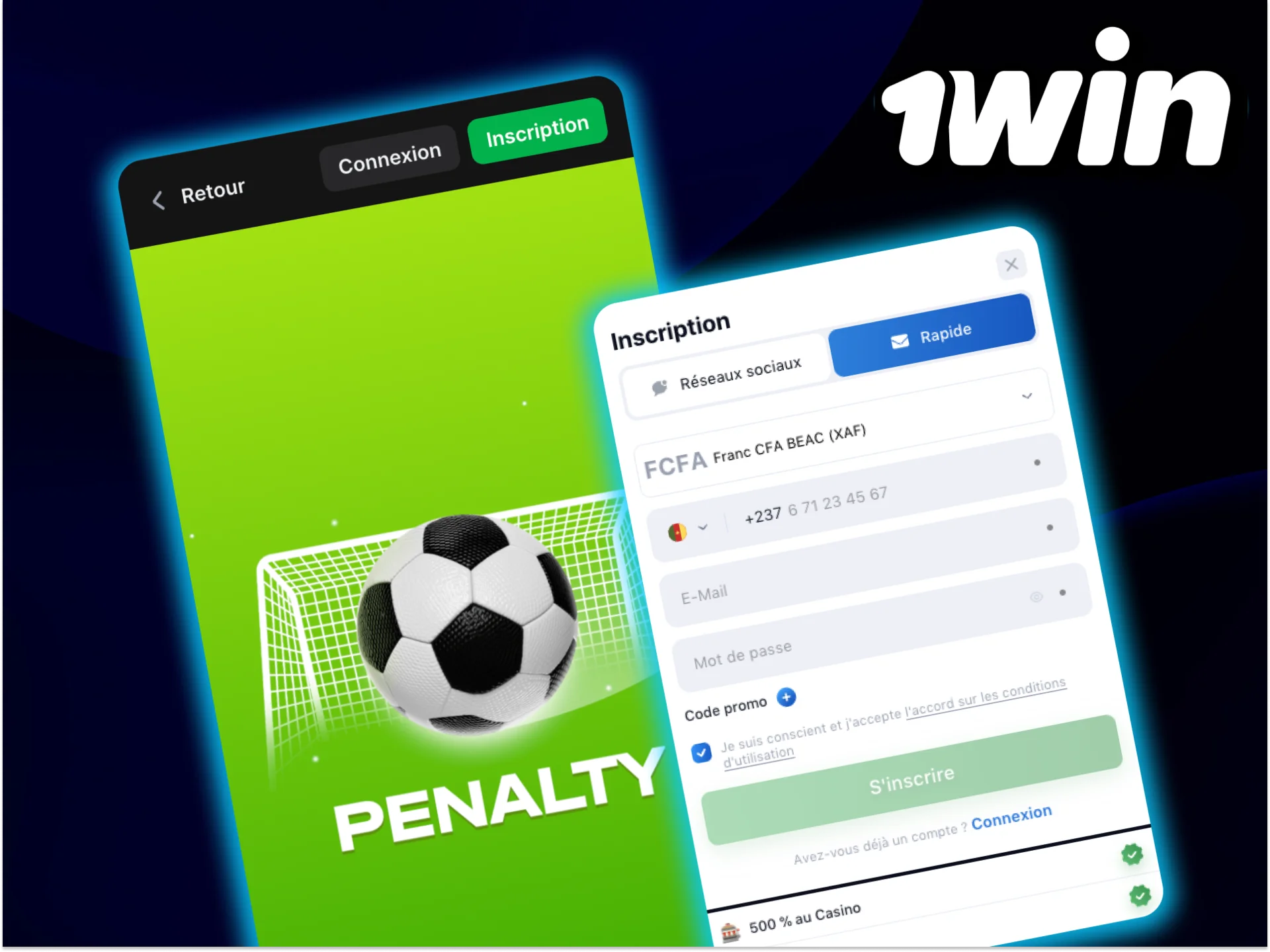 Découvrez comment jouer à Penalty au casino 1Win.